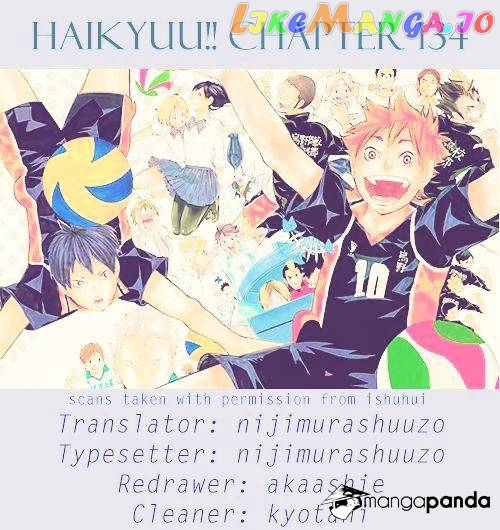 Haikyuu!!, Chapter 134 image 01